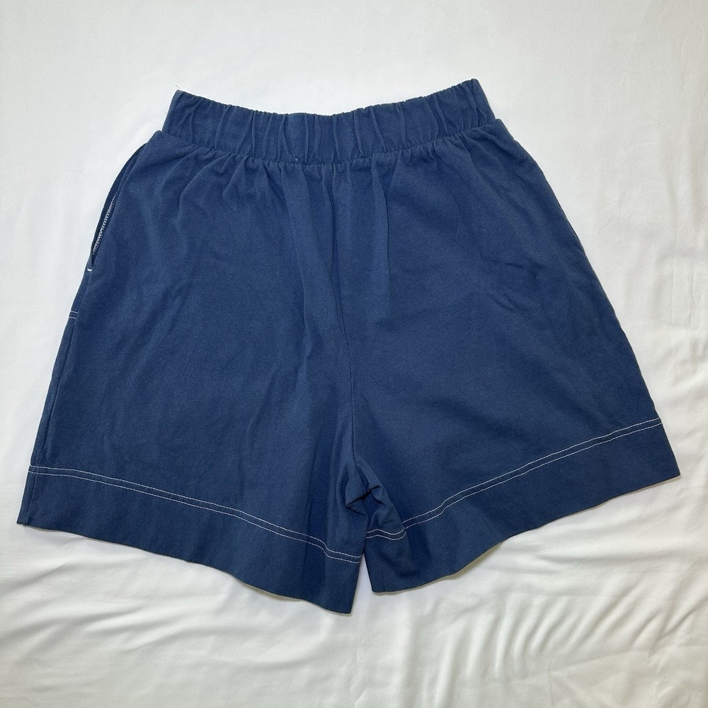 FREE PEOPLE Strada Set FP Beach 2 Pc Short Tank Top Set XS X-Small Dark Denim - Picture 6 of 13